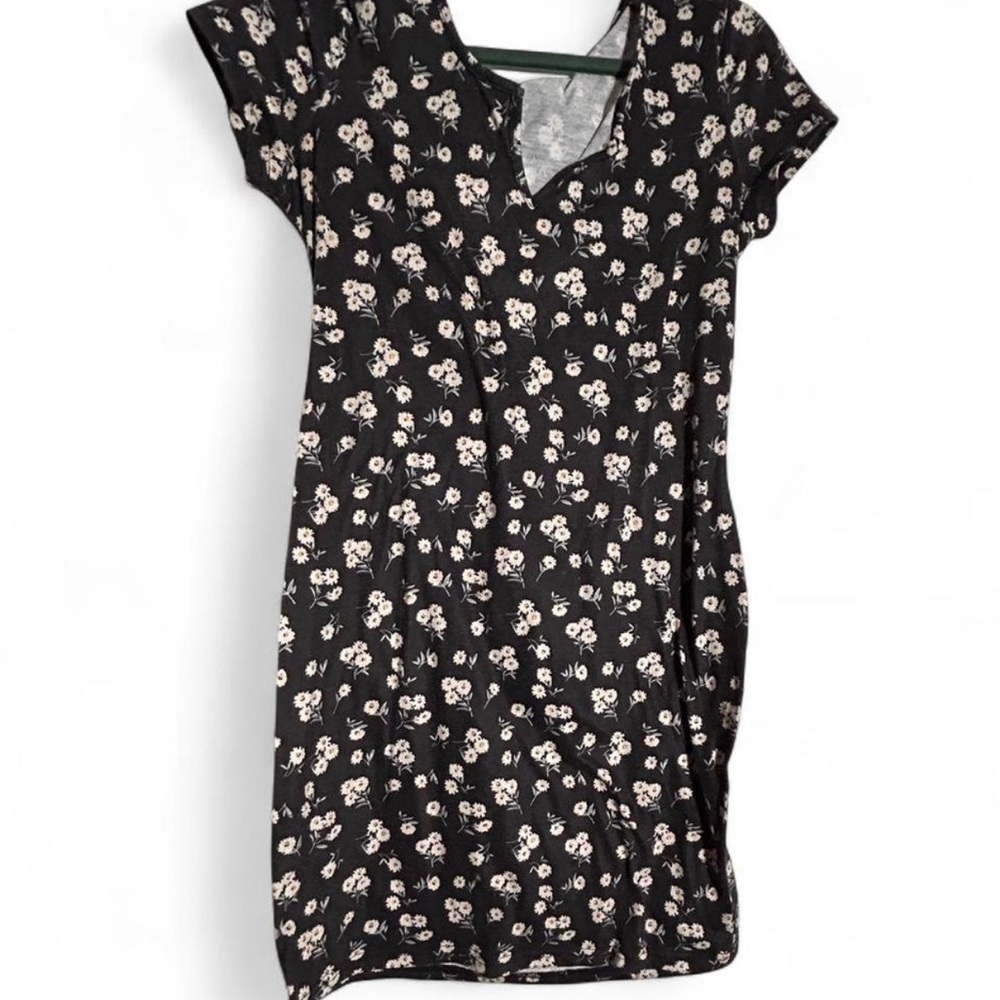Floral Black Dress